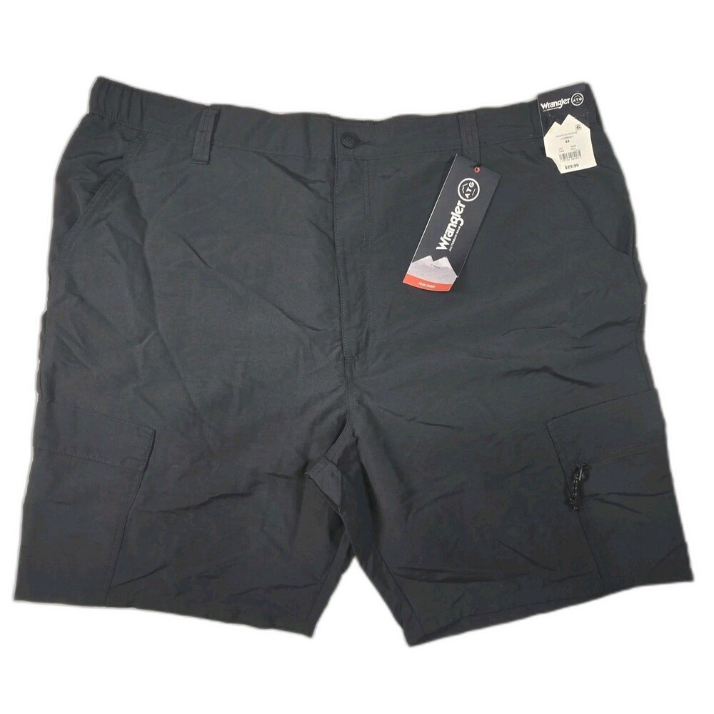 Wrangler ATG Peak Shorts Men’s 44 Black Cargo Hiking Outdoor NWT